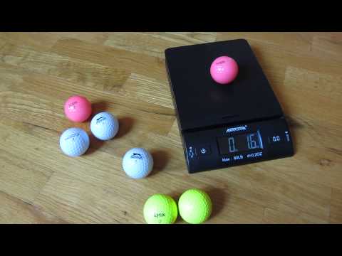 How much does a sleeve of golf balls weigh?