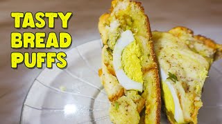 Easy Bread Puffs | Egg Puffs Pola Recipe | Perfect Evening Snacks