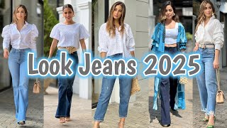 🟢JEANS LOOKS 2025 The BEST FASHION COMBINATIONS LOOK BEAUTIFUL EVERY DAY YOUR IMAGE CONSULTATION😍