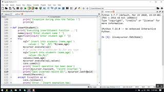 Python - MySQL database in details part 2