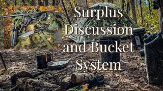 Surplus Dome Tent and Bucket System Hunting Camp Vlog 4