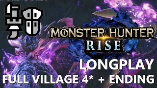 Monster Hunter Rise Longplay. Every Village 4 Hunt AND ENDING. Gunlance