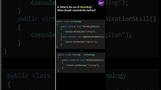 What is the use of Overriding ? When should I override the method in real applications ?