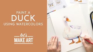 Let's Paint a Duck | Watercolor Tutorial with Sarah Cray