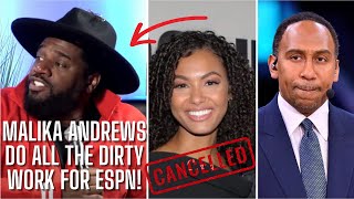 Cory Holcomb DESTROYS Malika Andrews & Stephen A Smith. Cory Gets REAL On Jalen Rose & ESPN Layoffs
