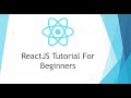 ReactJS \ React JS Tutorial For Beginners - #1 - Getting Started