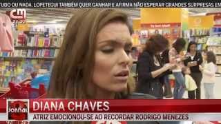 Diana Chaves emocionou-se ao recordar Rodrigo Menezes