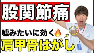 【素人でも治せた！】嘘みたいに股関節痛が劇的に治る「肩甲骨」ストレッチ【股関節専門チャンネル坂下和哉】