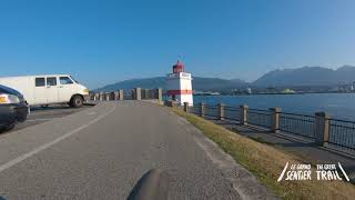 4K | 3-hour cycling in Vancouver city and Stanley Park in British Columbia, Canada