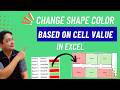 No VBA! Change Color of Shapes Based on Cell Value -- Like Conditional Formatting