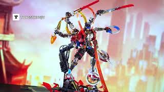 Tongshengju NEZHA Model 2938-Pieces Mecha Building Blocks Toy Gift For Boys and Girls.