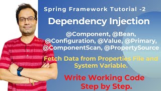 Spring Dependency Injection Tutorial | Annotation | With & Without XML | Eclipse Coding Step by Step