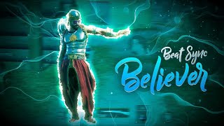 BELIEVER - A PUBG MOBILE BEAT SYNC MONTAGE || MADE ON ANDROID || Believer Pubg Montage