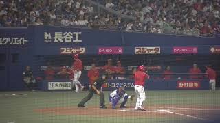 広島東洋カープ 林晃汰選手 第3打席 空振り三振 VS 中日ドラゴンズ 2024/9/23 バンテリンドーム