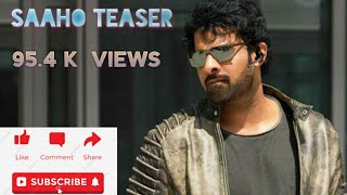 Saaho Telugu movie release date trailer.