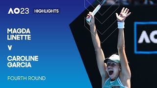 Magda Linette v Caroline Garcia Highlights | Australian Open 2023 Fourth Round