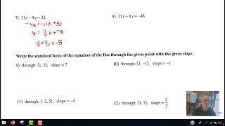 2-2 a.2 Kuta WS - Slope Intercept Form