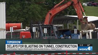 Blasting on Music City Loop causing roadblocks in downtown Nashville
