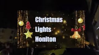 Honiton Christmas Lights being Turned On