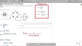 Ejemplo de RECTIFICACIÓN Y FILTRADO