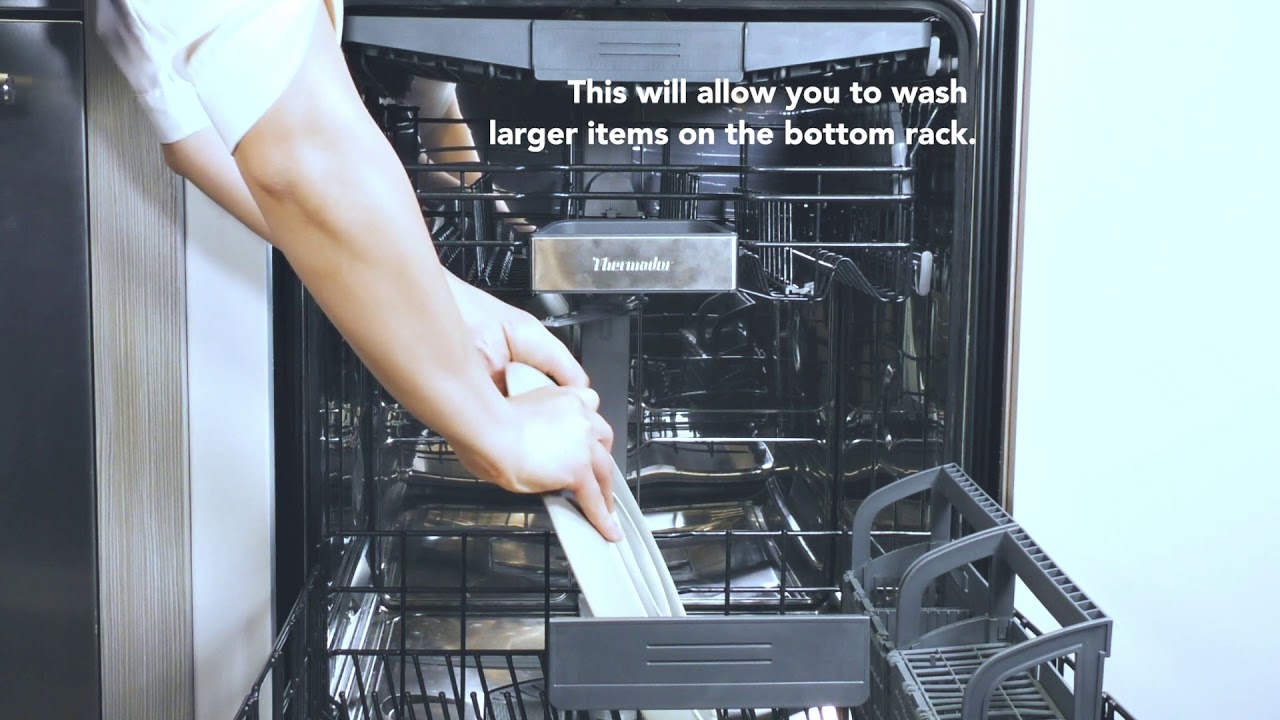 How To Adjust Your Dishwasher Rack - YouTube