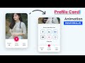 Animated Profile Card Using HTML  CSS & JS | Profile Card UI Design