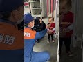 優しい消防士さんたちと初めての消防署見学🚒【１歳9ヶ月】 shorts baby