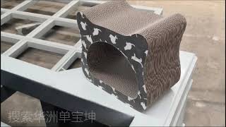 猫抓板数控切割-猫抓板造型切割机   Cat scratch board CNC cutting-cat scratch board modeling cutting machine