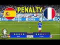 SPAIN vs FRANCE - Penalty Shootout | UEFA Euro 2024 - Semi - Final | PES Gameplay