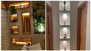 Home Decor Modern Stylish Wall Niches Design Ideas 2023 || Wall Decoration Ideas Of The Year 2023