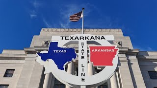 TEXARKANA: Texas & Arkansas in One Trip! The Only Courthouse & Post Office Split Across State Lines!