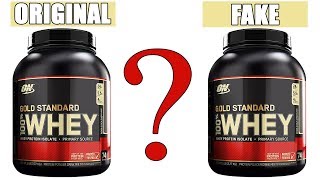 Protein Whey Gold Standard How to distinguish the original from a fake