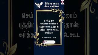 Today Bible verse | இன்றைக்கான தேவ வார்த்தை | #todaybibleverse #bibleverse #walkwithjesus #shorts