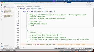 Belajar Koding Array 1 Dimensi - Java Basic Programming
