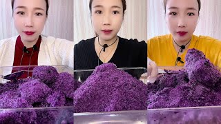 REQUEST || ASMR QIAN BIG BITES PURPLE ICE EATING