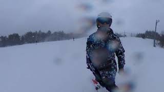 [360° video] snowboarding Sugadaira 菅平高原 DAVOS Area Nagano Japan