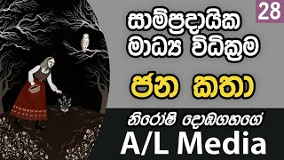 සාම්ප්‍රදායික මාධ්‍ය විධික්‍රම - ජන කතා - [Communication \u0026 Media Studies - A/L]