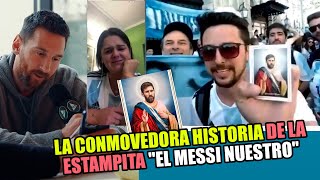 La triste historia de las estampitas por la que Messi se quebró en plena entrevista