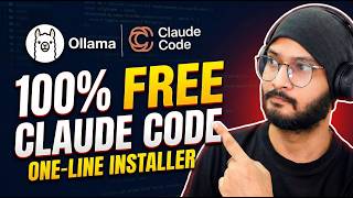 Claude Code 100% FREE — One Command Install (No API Key) #claude #ollama #ai