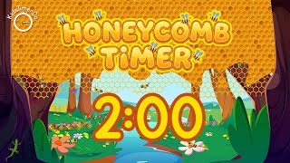 2 Minute Honeycomb Bee Visual Timer for Kids Classroom π