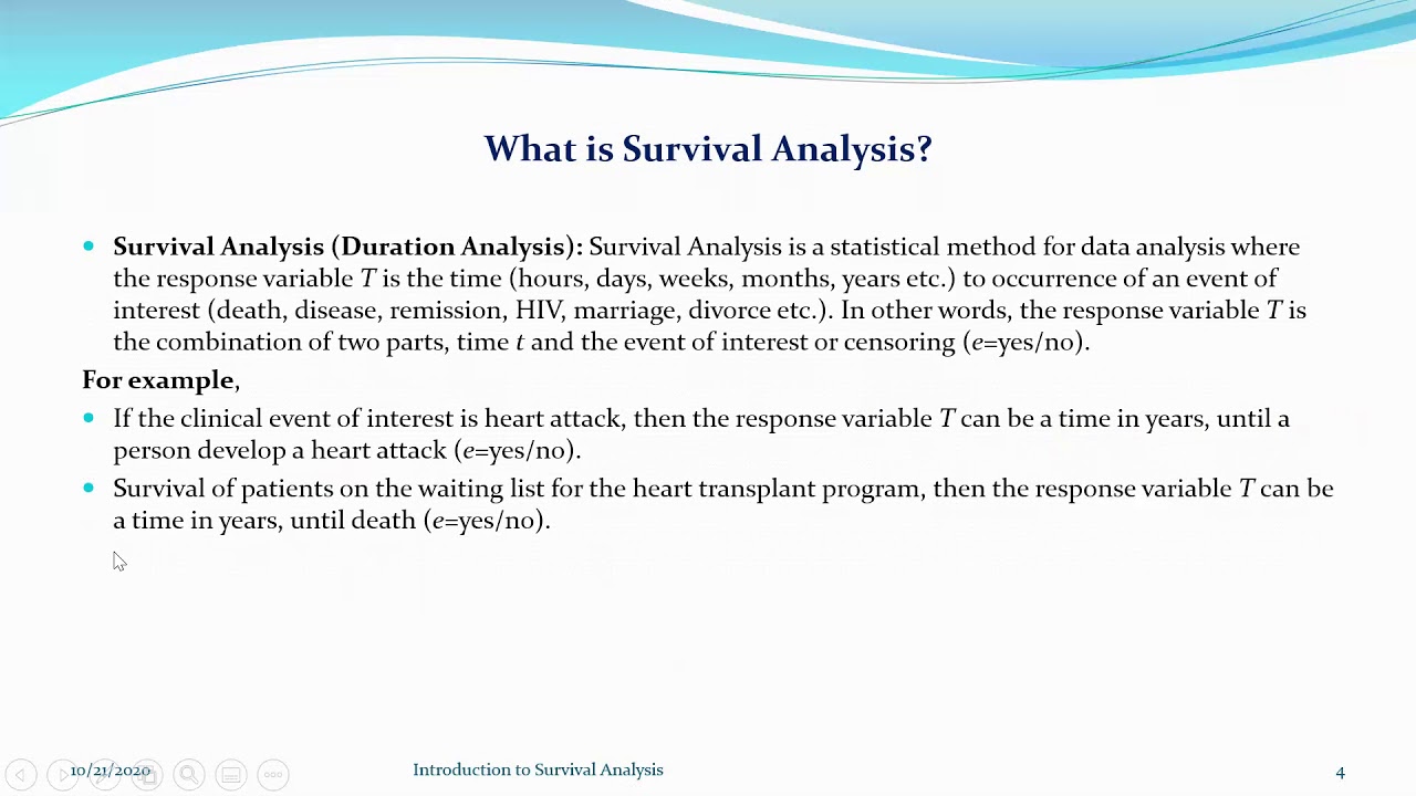 Survival Analysis Part-1: Introduction - YouTube