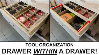 Shop Organization: Tool Storage in Workbench Drawers