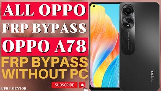 FRP Bypass All Oppo Android 13 & 14 Urdu & Hindi | All Oppo FRP Bypass Without PC