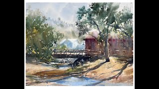 Geoff Allen Plein Air Demo, Watercolor   SD 480p