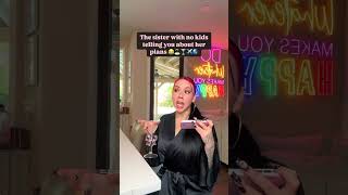THE SISTER WITH NO KIDS TELLING YOU ABOUT HER PLANS 😂🏝️🍸✈️🌎 #funny #relatable #aunty #trending