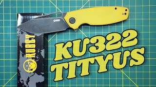 KUBEY KU322 TITYUS G10 D2 DYED SCALES, THIS IS HANDS DOWN the BEST EVER $26 KNIFE!! link in notes