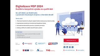 Digitalizace MSP 2024: Kvalitní a bezpečná výroba za využití dat - use case, ELIXEUM