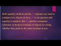 Difference Between == and .equals() Method in Java