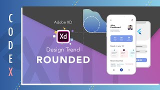 Flutter UI Design || Adobe XD Rounded theme