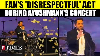 Ayushmann Khurrana Stops Show To Rebuke Fan's Actions During New York Concert | Watch